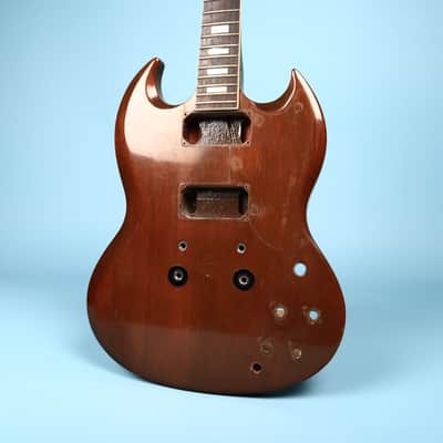 1972 Gibson SG Standard Body & Neck Husk Walnut Brown Vintage Small Pickguard image 1