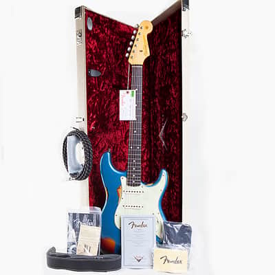 Fender CS NAMM '60 Strat Heavy Relic Lake Placid Blue 2014 Lake Placid Blue/3 Tone Sunburst image 13