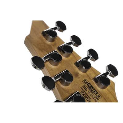 Cort KX307MSOPBK KX Series Multi Scale Mahogany Body Roasted Maple Neck 7-String Electric Guitar image 14