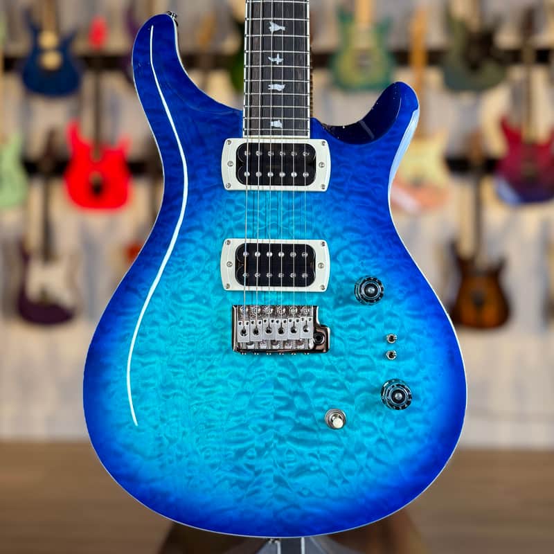 PRS SE Custom 24-08 Quilt - Lake Blue - Quilt Maple Top | Reverb