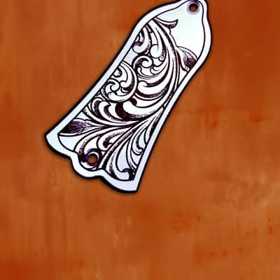 Truss Rod Cover for Gibson Les Paul in Silver Acrylic Mirror image 3