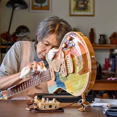 Jersey Girl Homemade Guitars “Coota-Coneysides” 2022 Multi Colored Inlaid Top, NEW (Authorized Deale image 22