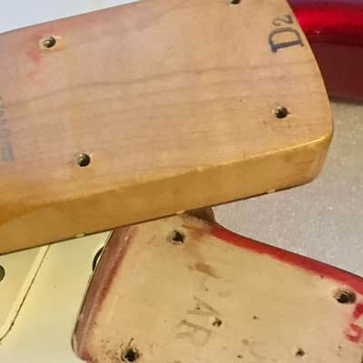LEFTY! Vintage 1997 Fender ‘62 Reissue Stratocaster Custom Shop Texas Specials! Candy Apple Red Relic 6.9 Lb HSC image 19