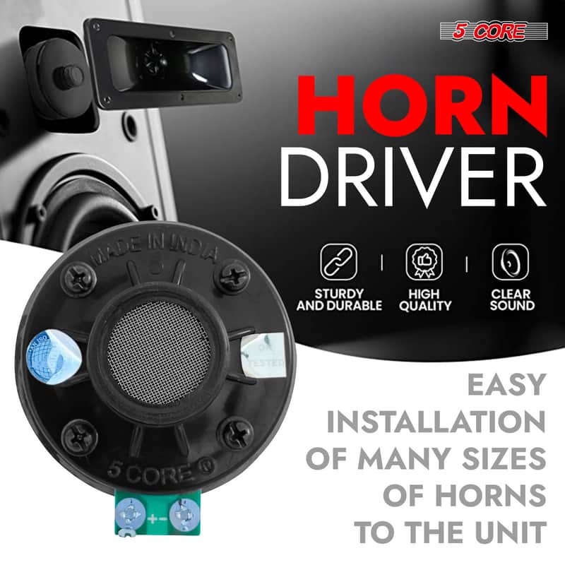 5 Core Compression Driver Horn Speaker 1 Inch Aluminum Tweeter 200W Peak 8 Ohm Pro Audio Driver image 1