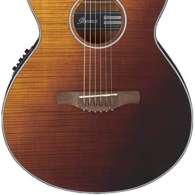 Ibanez AEWC32FMASF Amber Sunset Fade Acoustic Electric Flame Maple Top Guitar image 3