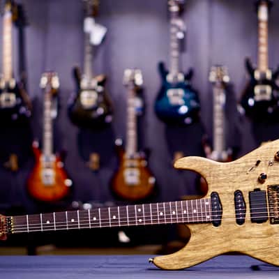 Tom Anderson Angel Player Black Limba Satin Natural image 2