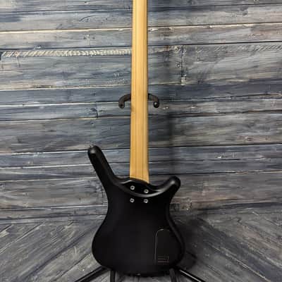 Warwick Left Handed RockBass Corvette Basic 4-String Electric Bass Nirvana Black Transparent Satin image 9