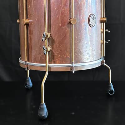 A&F Drum Co. Raw Copper Bop Drum Set (12/14/18) 2025 - Copper Patina image 18