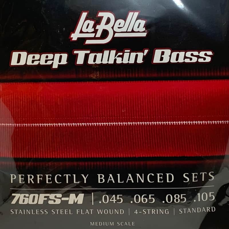 La Bella Deep Talkin' Bass Flat Wound 4 String Sets - 760FS-M Medium Scale .045-.105 image 1