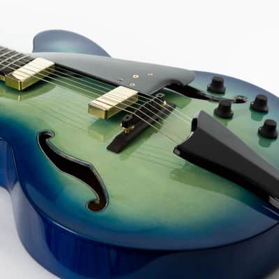 Ibanez AFC155-JBB Contemporary Archtop 2017 Jet Blue Burst image 16