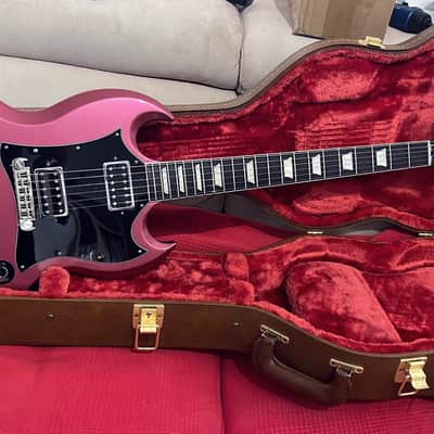 Rare Gibson SG Goddess 2006 - Unique Custom Dark Pink Refinish - Ebony Board image 3