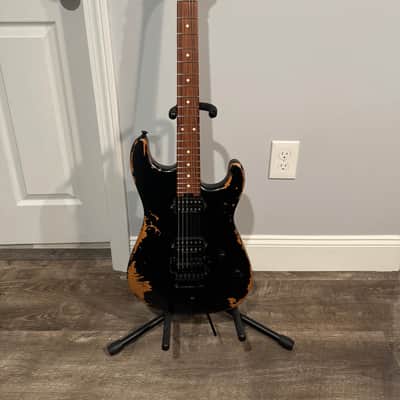 Charvel Charnel Pro-Mod Relic San Dimas Style 1 HH FR -Black 2024 - Weathered Black image 2