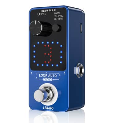 LEKATO Guitar Looper Pedal with SYNC&Tuner Function 3 Loops 18 Minutes Record Time image 10