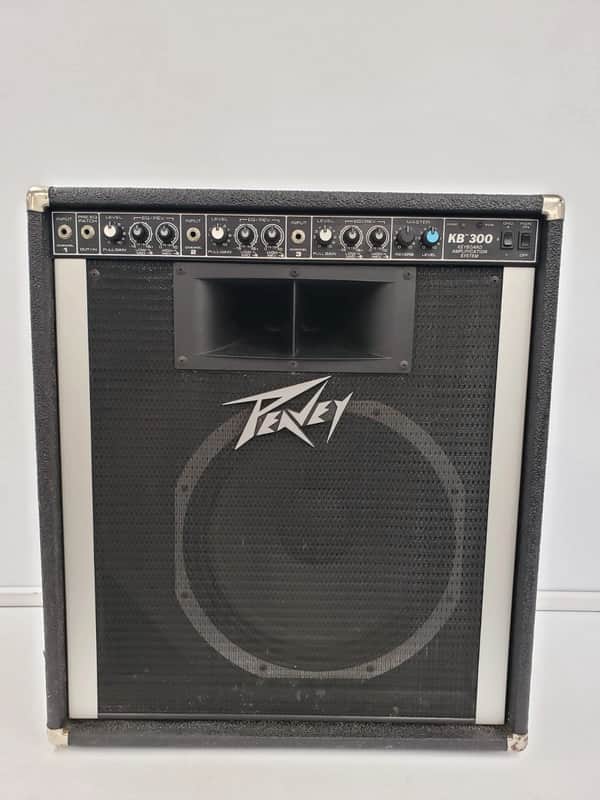 Peavey KB300 BW 300-Watt 1x15" Keyboard Amplification System with Horn 1980s - Black image 1
