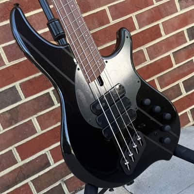 Dingwall JT3 4-String John Taylor Signature Model, Stealth Black w/ Rio Stripes, Nyatoh Body, Maple Neck, Pau Ferro Fretboard, Matching Headstock, Neve Preamp, Gig Bag image 3