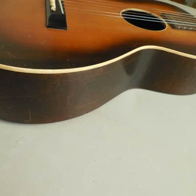 Slingerland May Bell Parlor Guitar Sunburst 1930's Vintage image 10
