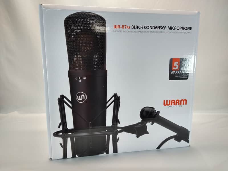 Warm Audio WA-87 R2 Large Diaphragm Multipattern Condenser Microphone - Black image 1