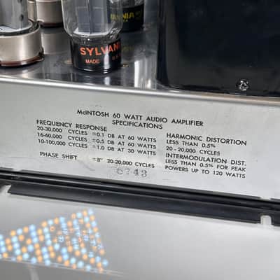 McIntosh MC60 Monoblock Tube Power Amplifier (Pair) image 20