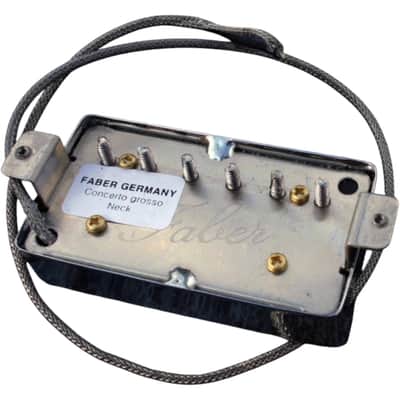 Faber PUPCG-NNG Faber Pickup Concerto grosso -Neck- Classic '59 PAF -hand wound- Germany, Cover nickel plated image 2