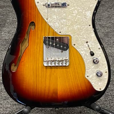 Fender Classic Series '69 Telecaster Thinline Electric Guitar, Maple Fingerboard, 3-Color Sunburst image 1