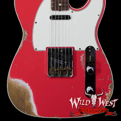 Fender Custom Shop 1962 Telecaster Custom Rosewood Slab Board Hand-Wound Pickups Heavy Relic Fiesta Red image 1