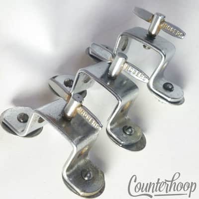 *Rogers 3x Floor Tom Leg Mounts Brackets Straight Cleveland Holiday Vintage 60s* image 1
