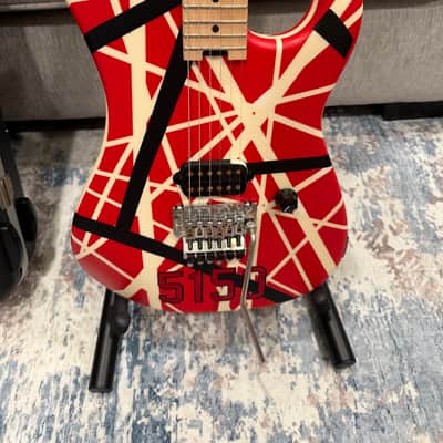 EVH 5150 Striped Series (with OHSC) 2017 - Present - Red/Black/White image 2