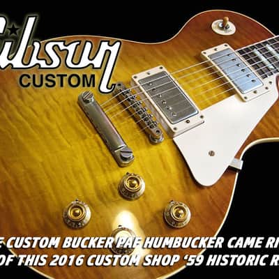Gibson Custom Bucker Pickups Set - Custom Shop Les Paul ’59 R9, Complete Harness ~ CustomBuckers PAF image 2
