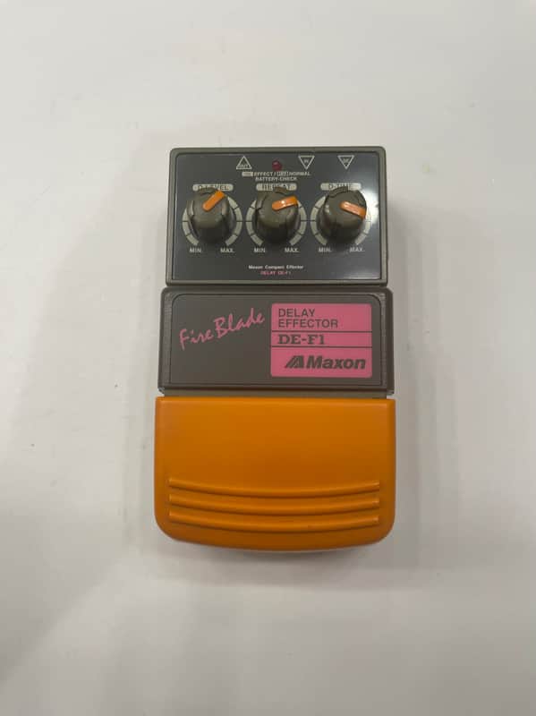 Maxon DE-F1 Fire Blade Digital Delay Rare Vintage Guitar Effect Pedal MIJ Japan image 1