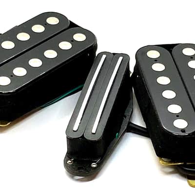 Phat Duo Hot HSH Pickup Set, Phat Screamer Bridge & Neck Humbucker + Duo Rail Strat Sized Humbucking Middle image 1