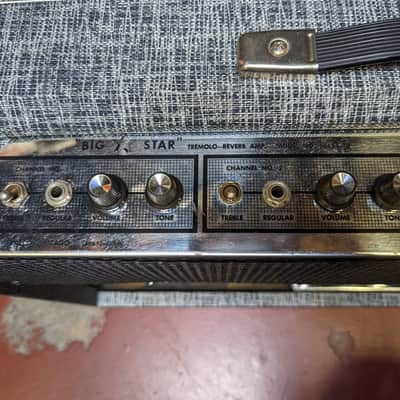 1965 Supro Big Star 2 x 12" Tube Guitar Combo Amp - Looks Excellent - Sounds Great! image 6