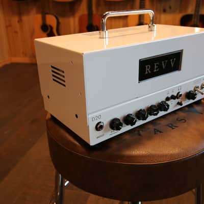 Revv Amplification D20  20/4-Watt Amp Head White + Case image 2