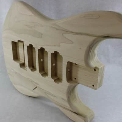 Unfinished Poplar HHH guitar body - fits Fender Strat Stratocaster neck Floyd Rose J940 image 7