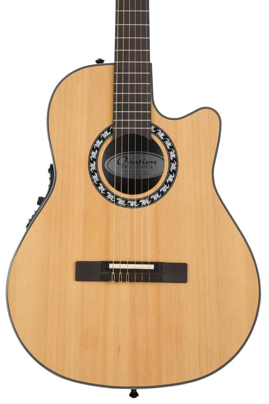 Ovation Timeless Classic Nylon Acoustic-Electric Guitar - Natural image 1