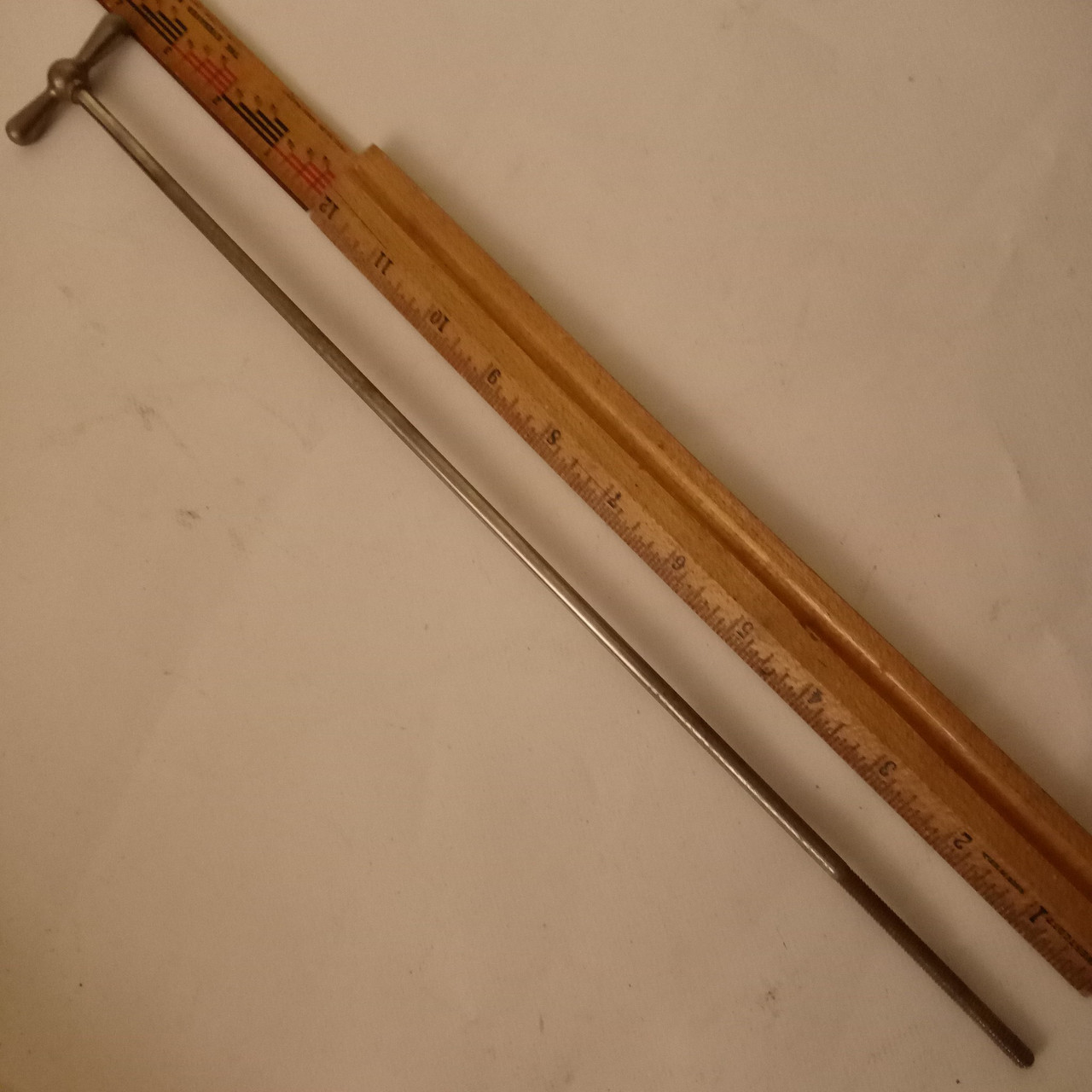Ludwig 15.5"1+Bowtie Bass-Drum Single-Tension T-Rod Nickel 12-24 USA Vintage 50s — main photograph