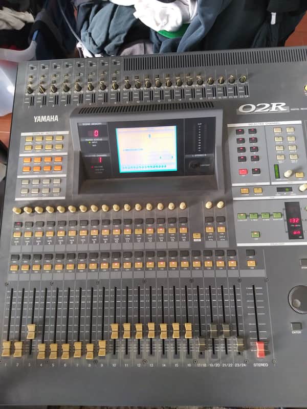 Yamaha 02R with r Yamaha CD8-AT ADAT Interface Card for 02R image 1