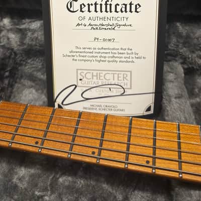 Schecter Aaron Marshall Signature AM-6 USA 2024 - Present - Pale Emerald image 5