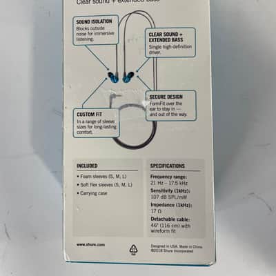 Shure SE215 Single Driver In-Ear Monitors, Special Edition Blue image 3