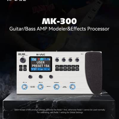 M-vave MK-300 Guitar Multi-Effect Processor | ANN Neural Modeling 120AMP/360FX | 10h Battery+300s Looper+128 Drum MIDI DAW,price include the import duty to US buyer image 4