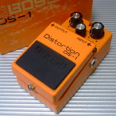 1979 8700 Rev.C Boss DS-1 Distortion w/ Original Box (Silver Screw, Black Label, Long Dash) MIJ Made in Japan image 1