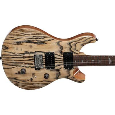 Paul Reed Smith SE Limited Edition "Exotic" Custom 24 Swamp Ash Burl Guitar w/ Gig Bag - Natural image 5