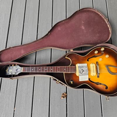 1958 Guild T-100D Slim Jim Electric Guitar with P90's   Video image 23