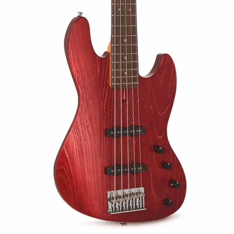Sire Marcus Miller V6 5-String Mahogany/Ash Candy Apple Red image 1