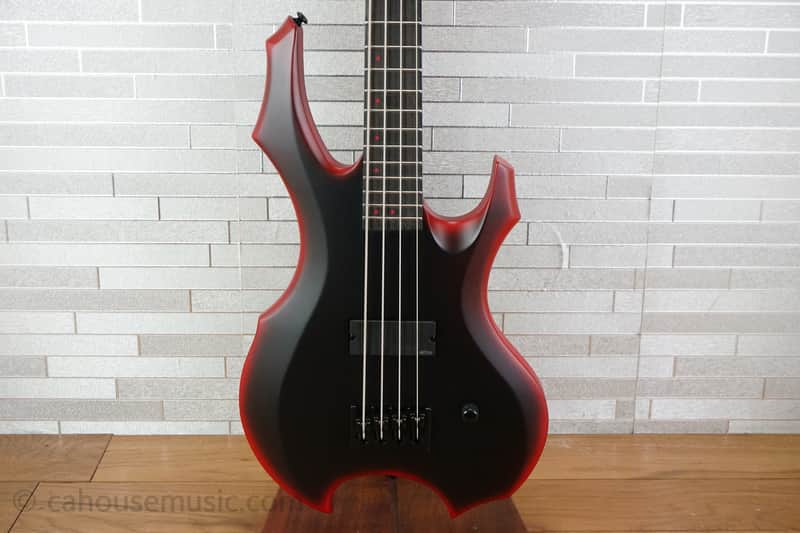 ESP LTD FL-4 Fred Leclercq Signature - Black Red Burst Satin image 1