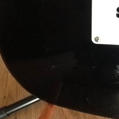 Burswood Strat with Flame Maple neck Black image 5