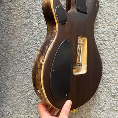 Oldmusic Golden C’mores Electric Guitar Electric Guitar Boutique Unique exclusive Metal machine Custom shop Wenge neck image 22