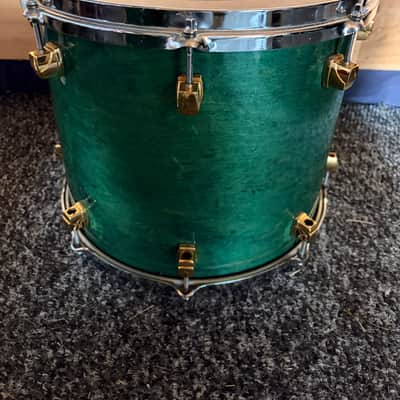 Yamaha Maple Custom 14x12 Emerald Green image 3