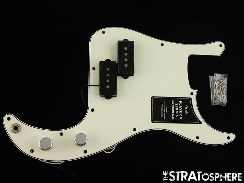 Fender Player II Precision Bass LOADED PICKGUARD w/ Pickups, Alnico 5, Parch image 1