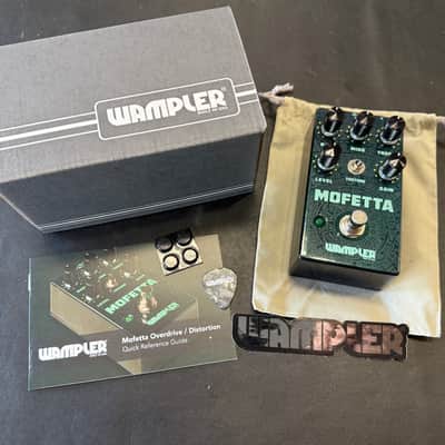 Wampler Mofetta Distortion Pedal - Black / Teal- New! image 1