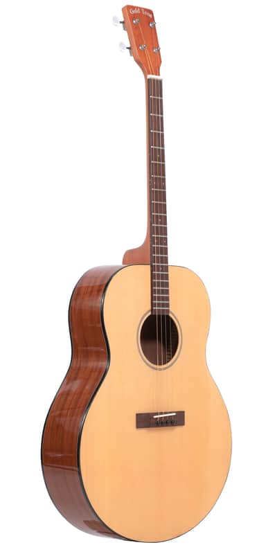 Gold Tone TG-18/L Solid Spruce Top Mahogany Neck 4-String Acoustic Tenor Guitar w/Vintage Design & Hard Case For Left Handed Players image 1